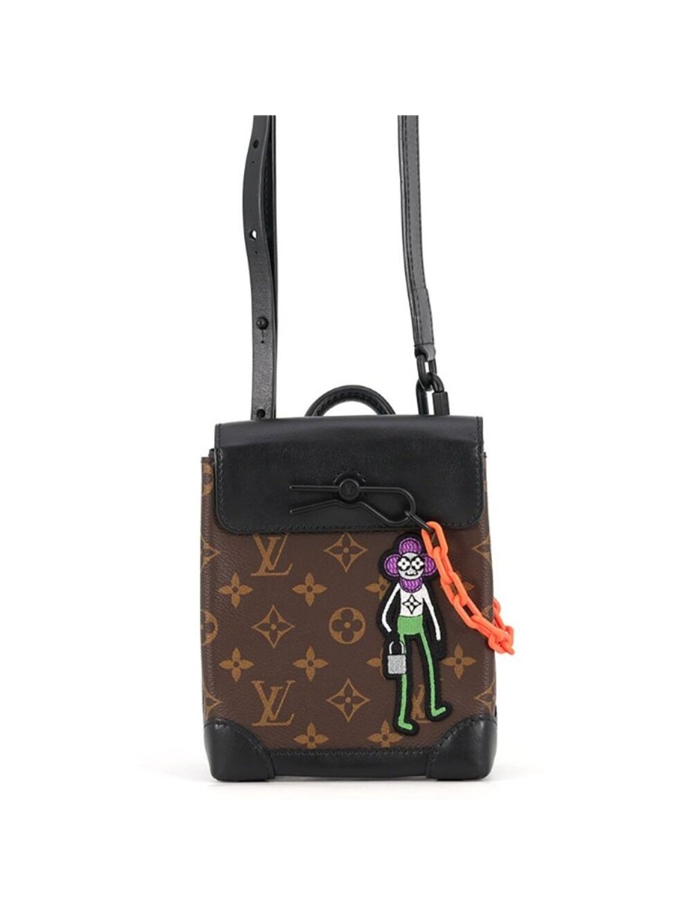 Louis Vuitton Shoulder Bag Monogram LV Friend Steamer XS 2-Way Black
